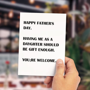 Happy Father's Day Card Dad Birthday Card Love Papa Card