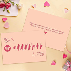 Custom Spotify Code Music Cards With Your Song-Gift For Lover - MadeMineAU