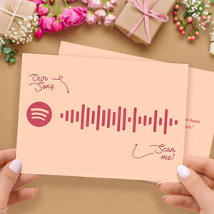 Custom Spotify Code Music Cards With Your Song-Gift For Lover - MadeMineAU