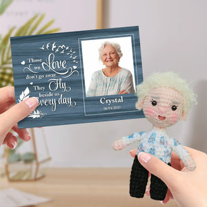 Personalized Crochet Doll Gifts Handmade Mini Look alike Dolls with Custom Memorial Card for Kids and Adults - MadeMineAU