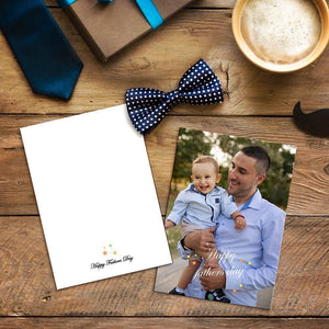 Fathers Day Gift Custom Greeting Card for Him Custom Photo Greeting Card - MadeMineAU