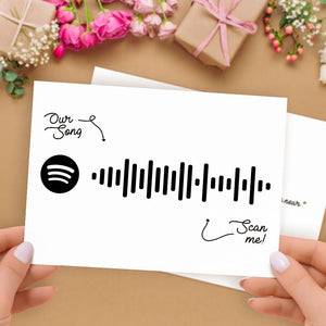 Custom Scannable Spotify Code Music Cards With Your Song