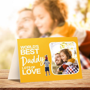 Fathers Day Gift Custom Greeting Card for Him Daddy Lots of Love - MadeMineAU