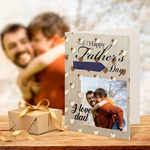 Fathers Day Gift Custom Greeting Card for Him I Love Dad - MadeMineAU