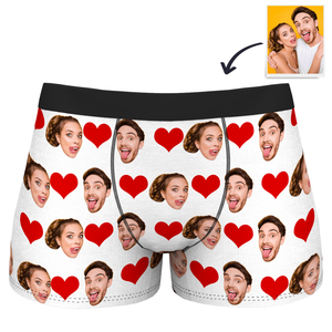 Custom Heart Boxer Shorts - MadeMineAU
