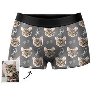 Men's Custom Cat Boxer Shorts - MadeMineAU