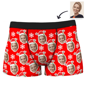 Men's Custom Christmas Santa Boxer Shorts - MadeMineAU