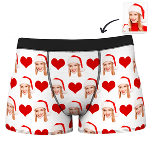 Men's Custom Heart Boxer Shorts Sweet Lover - MadeMineAU