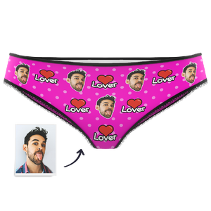 Custom Face Colorful Womens Panties-Lover - MadeMineAU