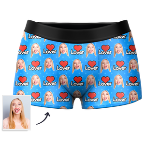 Men's Custom Face Colorful Boxer-Lover - MadeMineAU