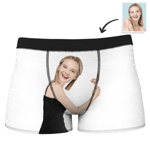 Custom Love Hug Boxer Shorts - Light Skin - MadeMineAU