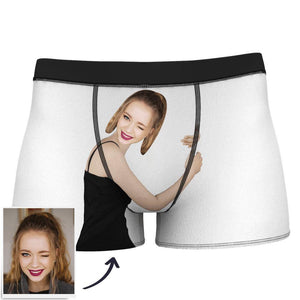 Custom Love Hug Boxer Shorts - Light Skin - MadeMineAU