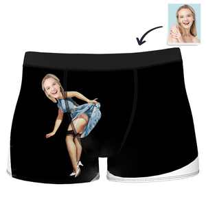 Custom Sexy Girlfriend Face Boxer Shorts - MadeMineAU