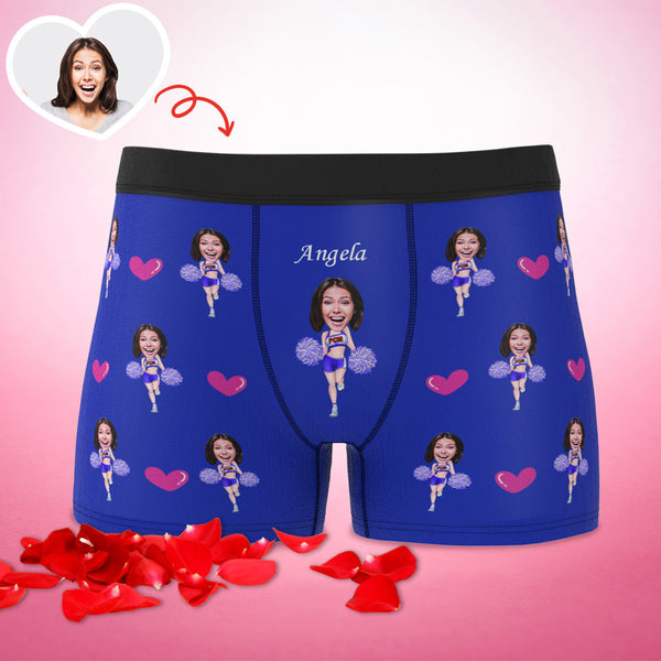 Custom Boxer Briefs Custom Boxer Customized Cheerleading Boxer Custom Face Boxer Personalized MiniMe Boxer - MadeMineAU