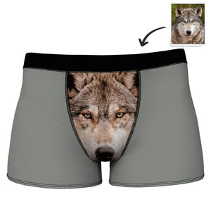 Custom Boxer Shorts for Men with Photo of Your Pet - MadeMineAU