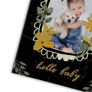 Personalized Photo Jigsaw Puzzle Hello Baby - 35-500 pieces - MadeMineAU