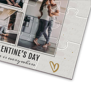 Personalized Photo Jigsaw Puzzle Love Is Everywhere Valentine's Day Gift - 35-500 pieces - MadeMineAU