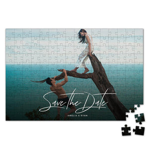 Personalized Photo Jigsaw Puzzle Save The Date Valentine's Day Gift - 35-500 pieces - MadeMineAU