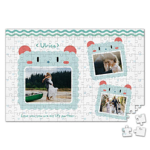 Personalized Photo Jigsaw Puzzle Dogs Are Our Life Partner - 35-500 pieces - MadeMineAU