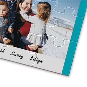 Personalized Photo Jigsaw Puzzle Happy Family - 35-500 pieces - MadeMineAU