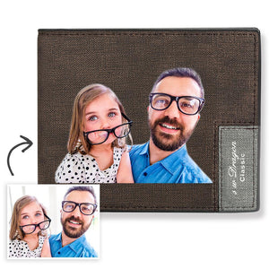 Personalised Wallet Photo Wallet AU Bifold Wallet Multi Card Place Best Gifts' Choice For Dad