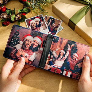 Custom Photo Wallet Personalized Two-sided Photo Wallet Christmas Gifts - MadeMineAU