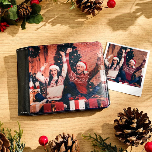 Custom Photo Wallet Personalized Two-sided Photo Wallet Christmas Gifts - MadeMineAU