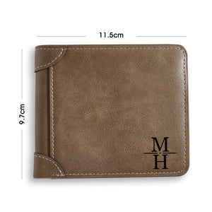 Custom Name Wallet Custom Men's Engraved Wallet - New Style