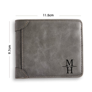 Custom Name Wallet Custom Men's Engraved Wallet - New Style