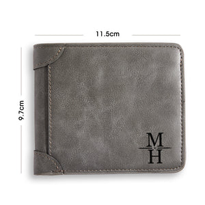 Custom Men's Engraved Wallet Custom Name Wallet