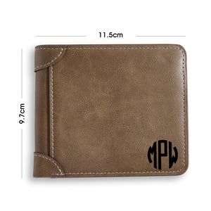 Custom Name Wallet Custom Men's Engraved Wallet - New Style