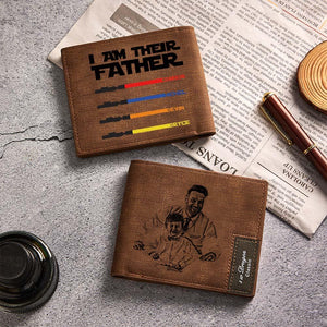 Custom Photo Wallet Lightsaber I Am Their Father Personalized Wallet Father's Day Gifts