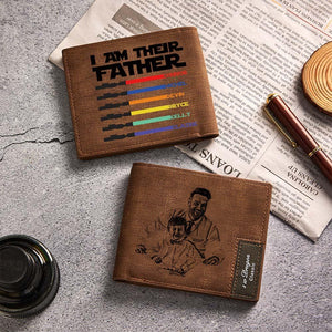 Custom Photo Wallet Lightsaber I Am Their Father Personalized Wallet Father's Day Gifts
