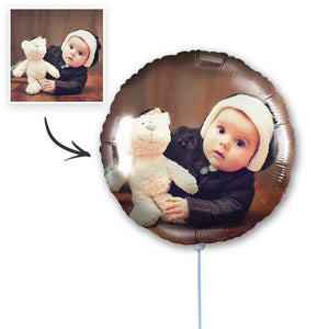 Custom Photo Balloon Personalised Round Balloons Love Baby - soufeelus