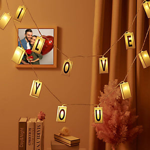 20 Lamps AA Battery Powered  LED Alphabet String Lights Decoration For Mother`s Day - MadeMineAU