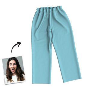Multi-Color Custom Woman Photo Long Sleeve Pajamas, Sleepwear, Nightwear - MadeMineAU