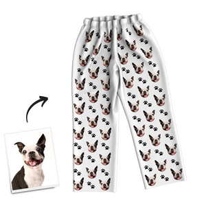 Custom Dog Photo Pajama Pants, Sleepwear, Nightwear - MadeMineAU