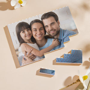 Anniversary Gifts Personalised Building Brick Photo Block Frame