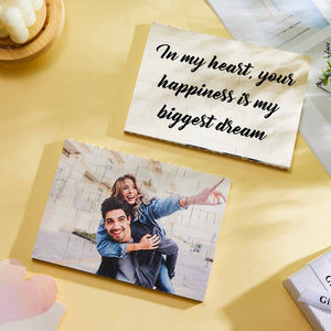 Anniversary Gifts Personalised Building Brick Photo Block Frame