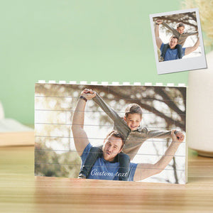 Custom Building Brick Photo Block Personalised Brick Puzzles Gift for Family