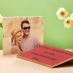 Father's Day Gifts Personalised Building Brick Photo Block Frame