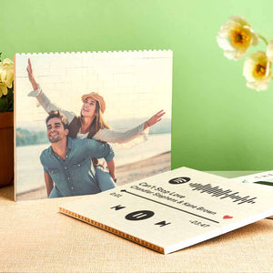 Couple Gifts Personalised Building Brick Custom Photo Block Square Shape