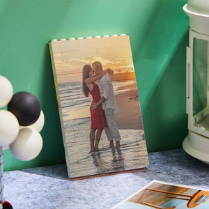 Personalized Brick Rectangle Building Photo Block Spotify Code Custom Text Frame