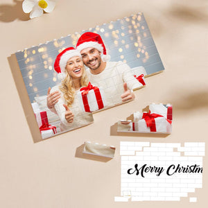 Personalized Building Brick Custom Photo & Text Block Gift for Christmas