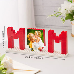 Custom Building Brick Photo Block Personalised Mum Brick Puzzles Mother's Day Gifts - MadeMineAU