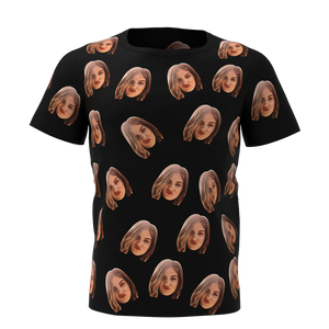 Custom Face Man T-shirt - MadeMineAU