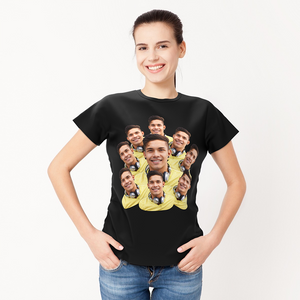 Custom Faces Mash Funny T-shirt for Men and Women - MadeMineAU
