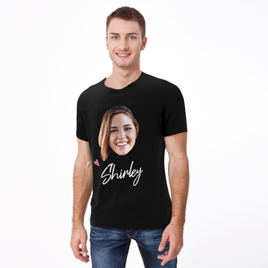 Custom Face T-shirt with Name - MadeMineAU