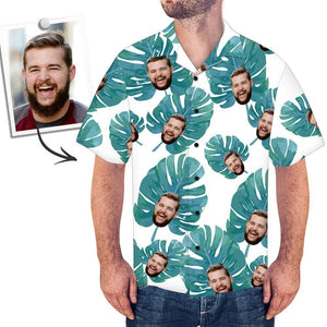 Custom Face Shirt Men's Hawaiian Shirt - MadeMineAU