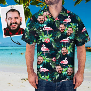 Custom Photo Shirt Men's All Over Print Hawaiian Shirt Warm Family